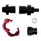 Straight fittings PTFE Snap-on fitting AN10 Straight - Black | races-shop.com