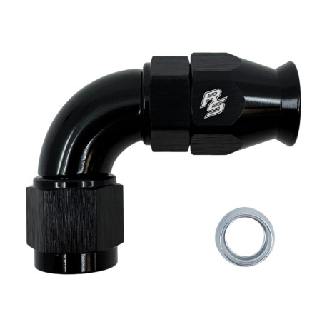 Fittings 90° PTFE forged FULL FLOW Fitting AN12 90° | races-shop.com