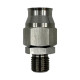 Straight cutter fittings Brake fitting M10x1 to AN4, stainless steel | races-shop.com