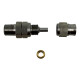 Straight cutter fittings Brake fitting 1/8NPT to AN3, stainless steel | races-shop.com