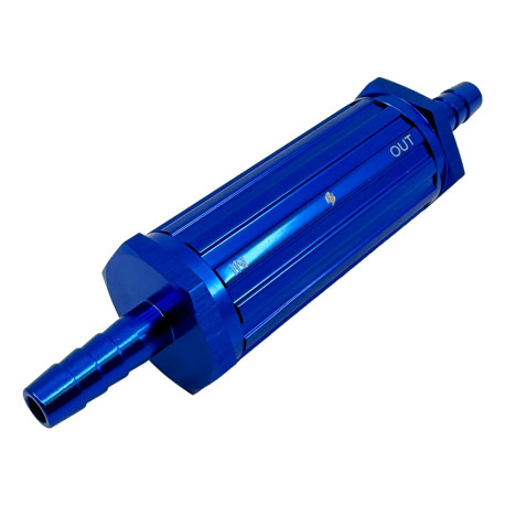 External Universal billet fuel filter RACES - 8mm | races-shop.com