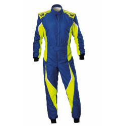 FIA racing suit OMP Tecnica EVO, blue/yellow