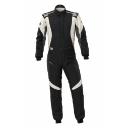 FIA racing suit OMP FIRST EVO my2025, black/white