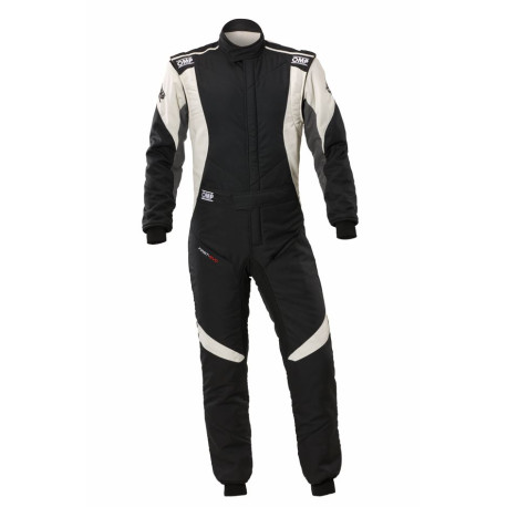Suits FIA racing suit OMP FIRST EVO my2025, black/white | races-shop.com