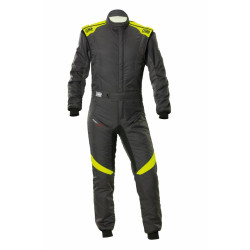 FIA race suit OMP FIRST EVO my2025 anthracite/fluo yellow