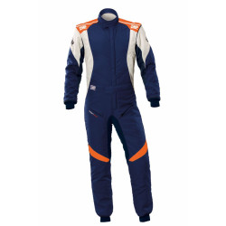 FIA race suit OMP FIRST EVO my2025 navy blue/fluo orange