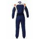Suits FIA racing suit OMP FIRST EVO my2025, navy blue/fluo/orange | races-shop.com