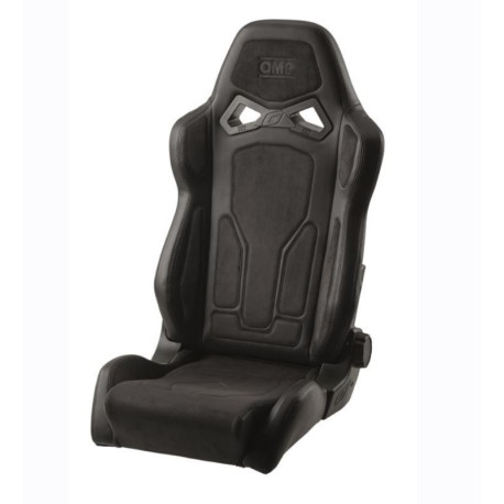 Sport seats without FIA approval - adjustable Racing reclining seat OMP RTS, black | races-shop.com