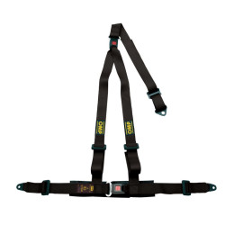3 point safety belts OMP STRADA 3 ECE 16-08, black