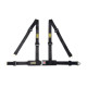ECE 4 point sport safety belts OMP ROAD 4M, black