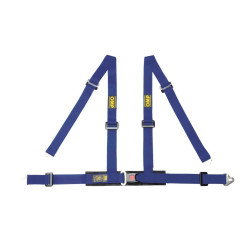4 point safety belts OMP ROAD 4M Harness 16-08, blue