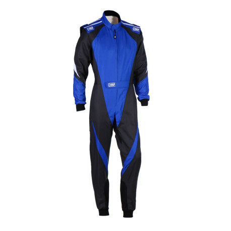 Suits CIK-FIA children`s karting suit OMP KS-3X, black/blue | races-shop.com