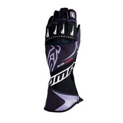 Race gloves OMP KS-2R (external stitching) black