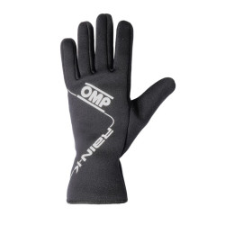 Karting gloves OMP RAIN-K (external stitching), black