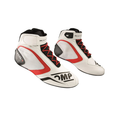 Shoes Karting shoes OMP KS-1, white/black/red | races-shop.com