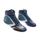 Karting shoes OMP KS-1, navy blue/cyan