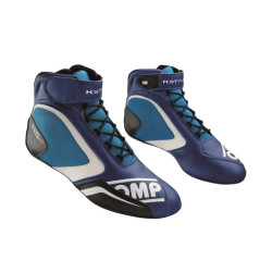 Karting shoes OMP KS-1, navy blue/cyan