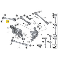 IRP rear adjustable control arms BMW F2x, F3x