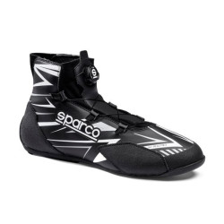 FIA karting shoes Sparco K-RAPID (rotor closure), black/white