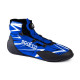 FIA karting shoes Sparco K-RAPID (rotor closure), cyan/white