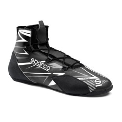FIA Karting shoes Sparco K-Rapid 2025 - Lace Closure, black/white