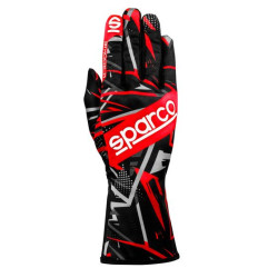 Karting gloves Sparco K-ROOKIE (internal stitching), black/red