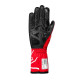 Gloves Závodné rukavice Sparco K-TIDE + (vonkajšie švy) s FIA, červená/čierna | races-shop.com