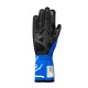 Gloves Závodné rukavice Sparco K-TIDE + (vonkajšie švy) s FIA, modrá/biela | races-shop.com