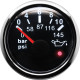 RACES Marine gauge - Oil pressure (0-10bar) with warning