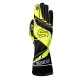 Race gloves Sparco K-ARROW + 2025 with FIA, black/fluo yellow