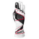 Gloves Race gloves Sparco K-ARROW + 2025 with FIA, white/black | races-shop.com