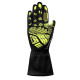 Gloves Race gloves Sparco K-ATTACK 2025, black/fluo yellow | races-shop.com