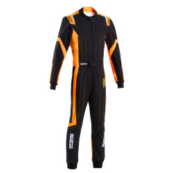 CIK-FIA children`s karting suit SPARCO THUNDER K48 ADV, black/fluo/orange