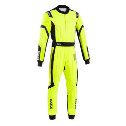 CIK-FIA children`s karting suit SPARCO THUNDER K48 ADV, fluo/yellow/black