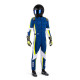 Suits CIK-FIA children`s karting suit SPARCO Kerb Advanced K48, blue/fluo/yellow | races-shop.com