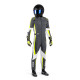 Suits CIK-FIA children`s karting suit SPARCO Kerb Advanced K48, grey/fluo/yellow | races-shop.com