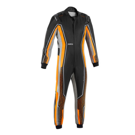 Suits CIK-FIA children`s karting suit SPARCO SUPERLEGGERA-K, black/fluo/orange | races-shop.com