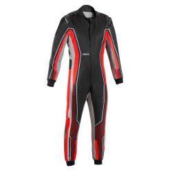 CIK-FIA children's karting suit SPARCO SUPERLEGGERA-K, black/red