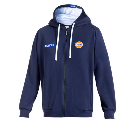 Hoodies and jackets Sparco Gulf Hooded Sweatshirt, blue | races-shop.com