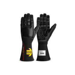 FIA mechanic gloves MOMO PIT STOP PRO (internal stitching), black