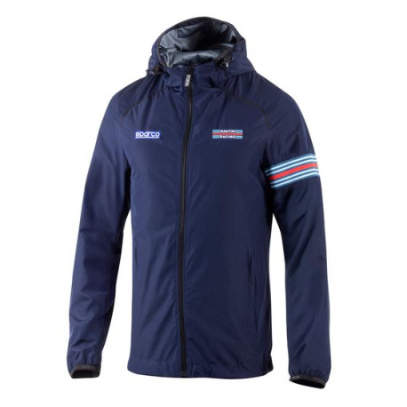 Hoodies and jackets Sparco Martini Racing SL Windbreaker Jacket, blue | races-shop.com