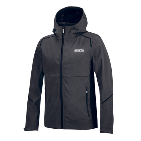 Hoodies and jackets Sparco Shell Waterproof Jacket, grey/black | races-shop.com