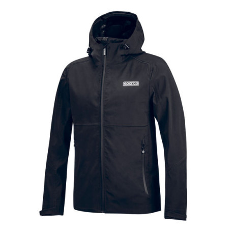 Hoodies and jackets Sparco Shell Waterproof Jacket, black | races-shop.com