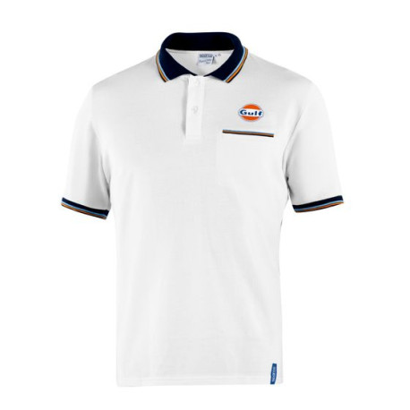 T-shirts Spacro Gulf Pocket Polo Shirt, white | races-shop.com
