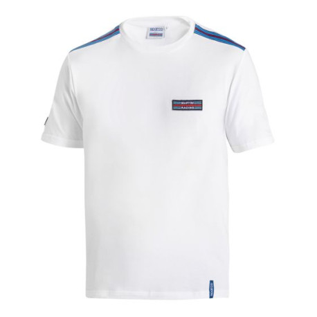 T-shirts Sparco Martini Racing Top Stripes T-Shirt, white | races-shop.com