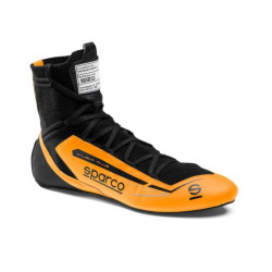 Shoes Sparco X-Light Plus with FIA, fluo orange/black