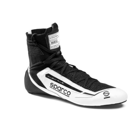 Shoes FIA race shoes Sparco X-LIGHT PLUS, white/black | races-shop.com