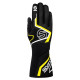 FIA race gloves Sparco TIDE+ 2025 (external stitching), black/fluo yellow