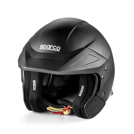 Open face helmets Helmet Sparco FLUX RJ with FIA, black | races-shop.com