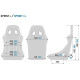 Sport seats with FIA approval Sport seat Sparco SPRINT+ L with FIA, black | races-shop.com